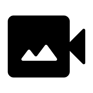Video Camera Back Fill Icon from Rounded Fill - Material Symbols Set