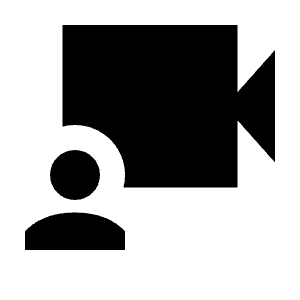 Video Camera Front Fill Icon from Sharp Fill - Streamline Material Free Set