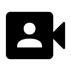 Video Camera Front Fill Icon from Rounded Fill - Material Symbols Set