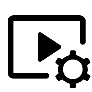 Video Settings Icon from Rounded Line - Material Symbols Set