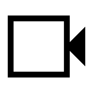 Videocam Icon from Sharp Line - Material Symbols Set