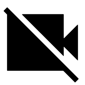 Videocam Off Fill Icon from Sharp Fill - Material Symbols Set