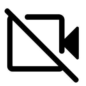 Videocam Off Icon from Rounded Line - Material Symbols Set