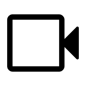 Videocam Icon from Rounded Line - Material Symbols Set