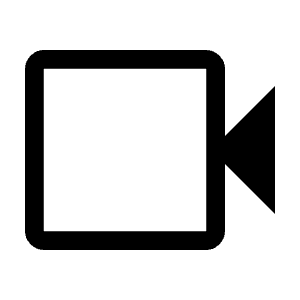 Videocam Icon from Outlined Line - Material Symbols Set