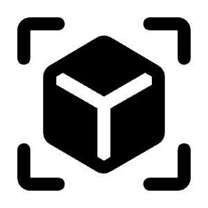 View In Ar Fill Icon from Rounded Fill - Material Symbols Set