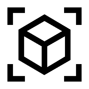 View In Ar Icon from Sharp Line - Material Symbols Set