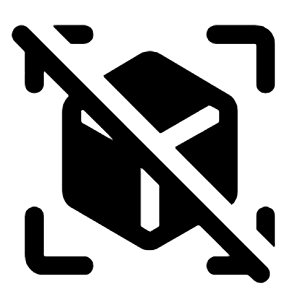 View In Ar Off Fill Icon from Rounded Fill - Material Symbols Set