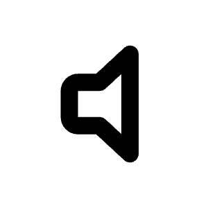 Volume Mute Icon from Rounded Line - Streamline Material Free Set