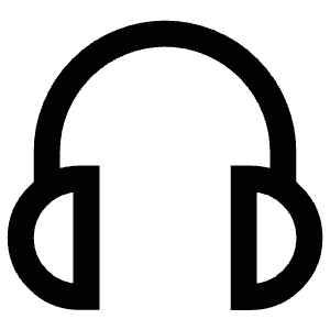 Audio Headphones Icon from Atlas Line Set