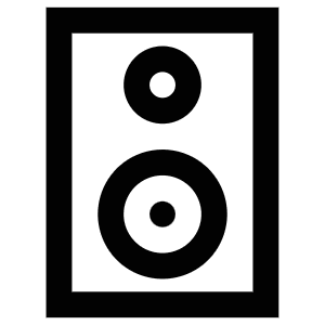 Audio Speaker Icon from Atlas Line Set