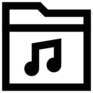 Music Archive Icon from Atlas Line Set