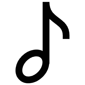 Music Note Icon from Atlas Line Set