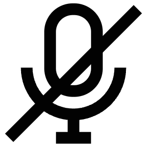 Mute Icon from Atlas Line Set