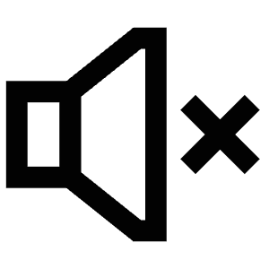 Mute Volume Icon from Atlas Line Set