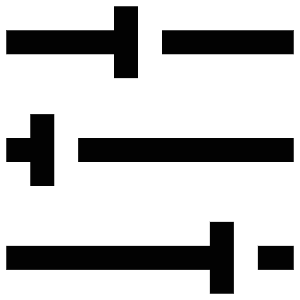 Sliders Lines Icon from Atlas Line Set