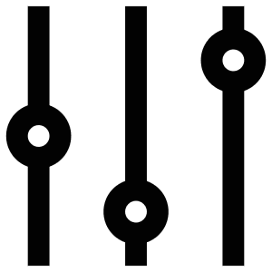 Sliders Up Icon from Atlas Line Set