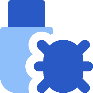 Bug Virus Usb Icon from Core Flat Set