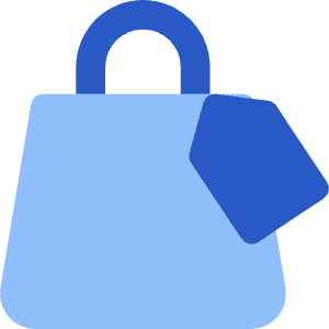 Shopping Bag Hand Bag Price Tag Icon from Core Flat Set