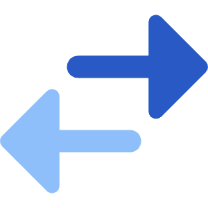 Swap Exchange Transaction Icon from Core Flat Set