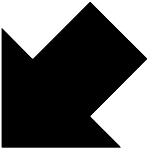 Down Left Icon from Block – Free Set
