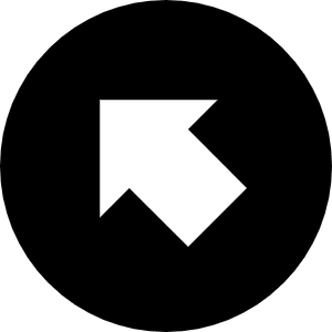 Up Left Circle Icon from Block – Free Set