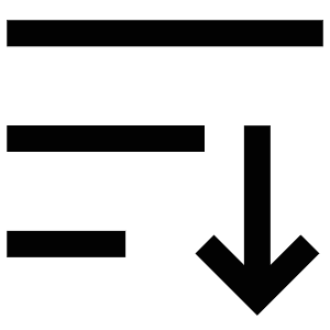 Align Down Icon from Atlas Line Set