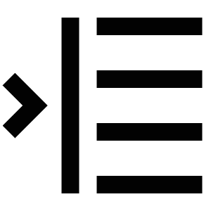 Align Left Indent Icon from Atlas Line Set