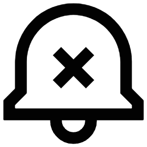 Bell Xmark Icon from Atlas Line Set