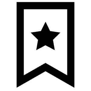 Bookmark Star Icon from Atlas Line Set