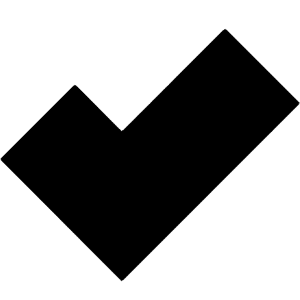 Check Icon from Block – Free Set