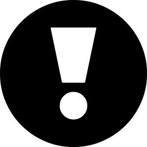 Exclamation 2 Icon from Block – Free Set