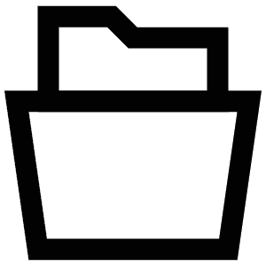 Folder Archive Icon from Atlas Line Set