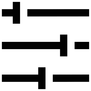 Horizontal Sliders Lines Icon from Atlas Line Set