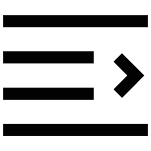 Indent Left Icon from Atlas Line Set