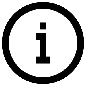 Info Circle Icon from Atlas Line Set