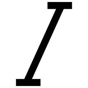 Italic Icon from Atlas Line Set