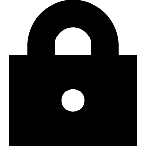 Lock Icon from Block – Free Set