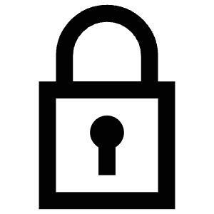 Lock Keyhole Icon from Atlas Line Set