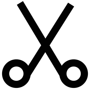 Scissors Icon from Atlas Line Set