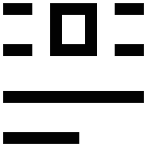 Square Center Icon from Atlas Line Set