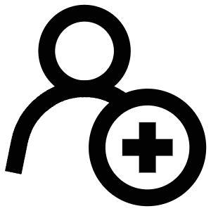 User Plus Icon from Atlas Line Set