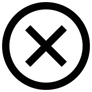 Xmark Circle Icon from Atlas Line Set