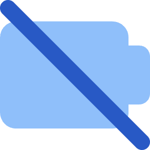 Battery Empty 2 Icon from Core Flat Set