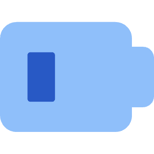 Battery Low 3 Icon from Core Flat Set