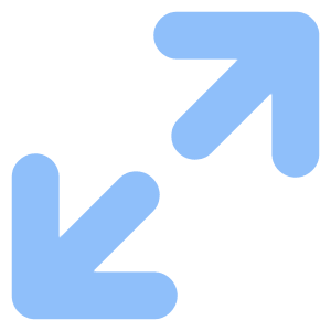 Line Arrow Expand Diagonal Large 1 Icon from Core Flat Set