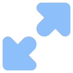 Triangle Arrow Expand Diagonal Large 1 Icon from Core Flat Set