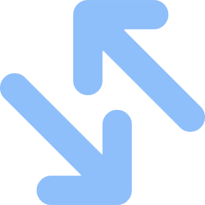 Line Arrow Transfer Diagonal Large 4 Icon from Core Flat Set