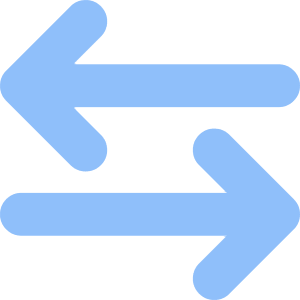 Line Arrow Transfer Horizontal Large 3 Icon from Core Flat Set