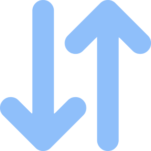 Line Arrow Transfer Vertical Large 3 Icon from Core Flat Set